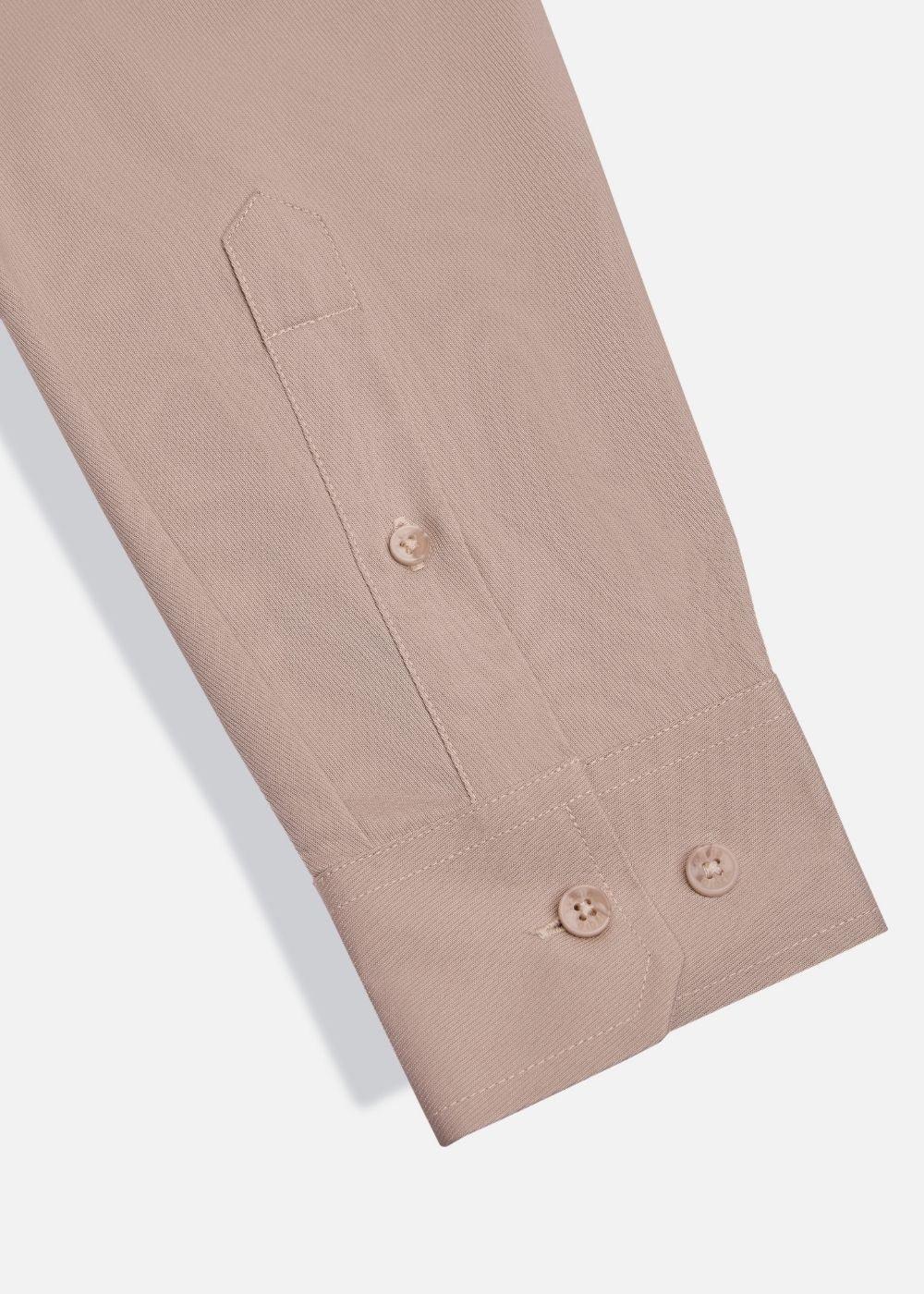 Áo Sơ Mi Tay Dài Vải Ngải Cứu Kháng Khuẩn The CEO 001 Nâu - YaMe.vn