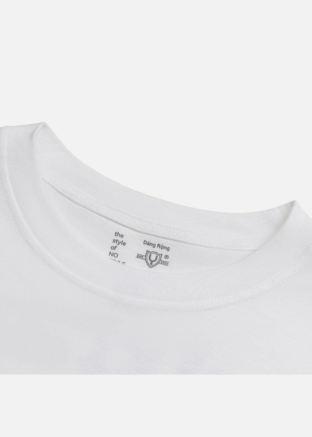 Áo Thun Graphic Mềm Mại Thoáng Mát No Style M6 Trắng - YaMe.vn