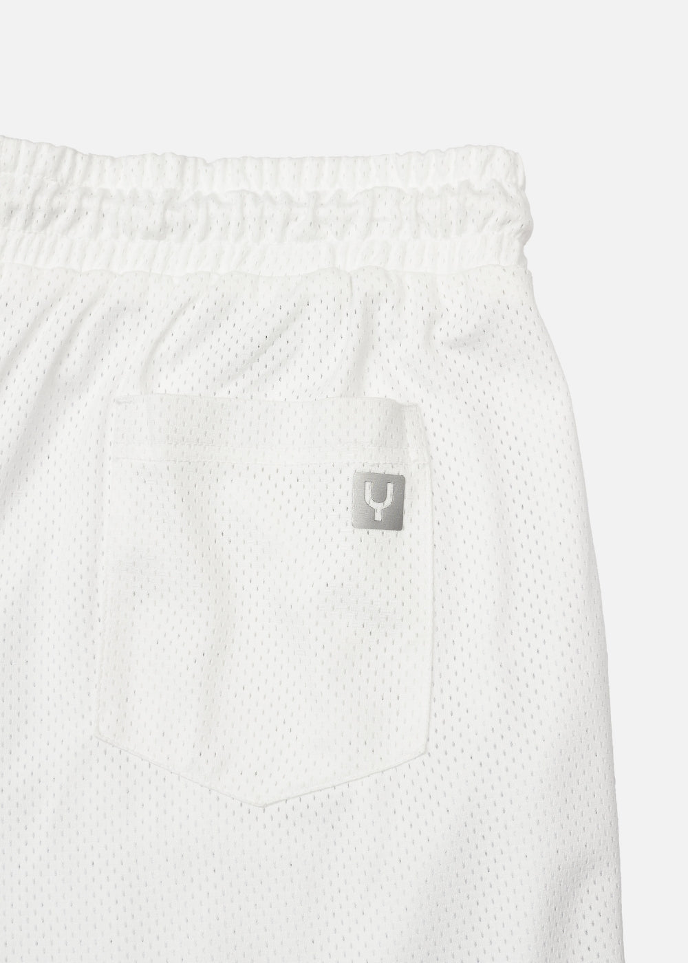 Quần Short 5 Inch Vải Mesh Thoáng Khí No Style M153 Trắng