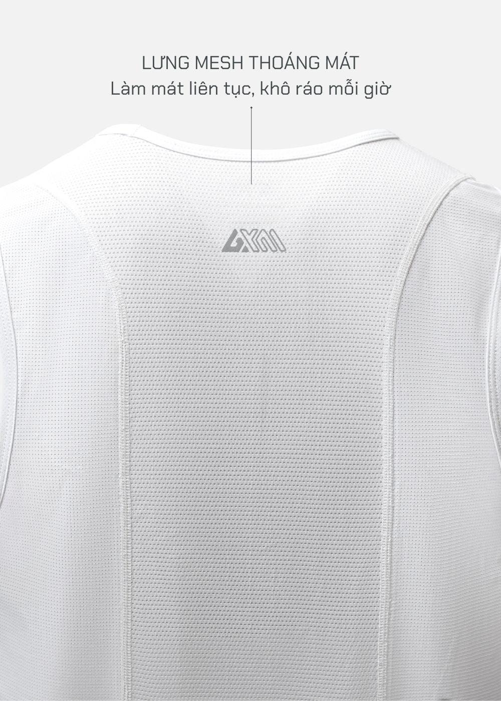 Áo Thun 3 Lỗ Thể Thao Ultra Stretch The Trainer 007 Trắng