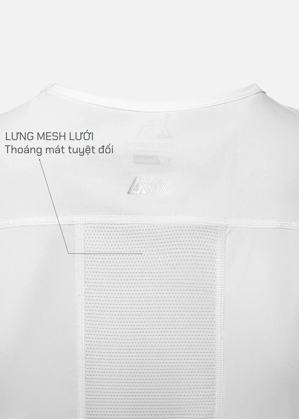 Áo Thun 3 Lỗ Thể Thao Ultra Stretch The Trainer 011 Trắng