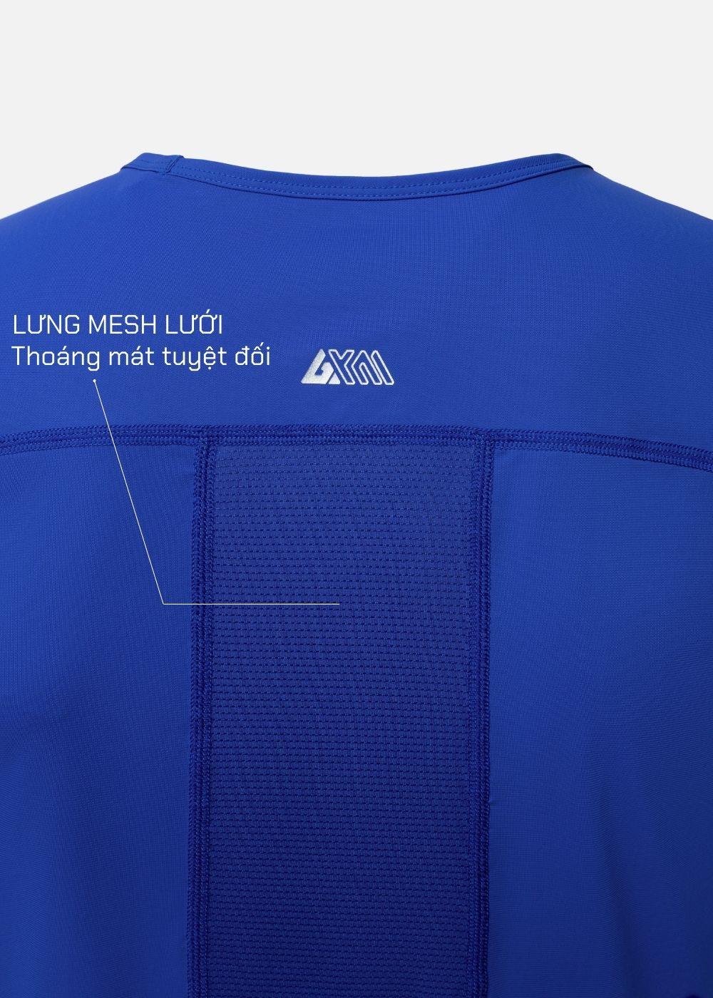 Áo Thun 3 Lỗ Thể Thao Ultra Stretch The Trainer 011 Xanh Dương - YaMe.vn