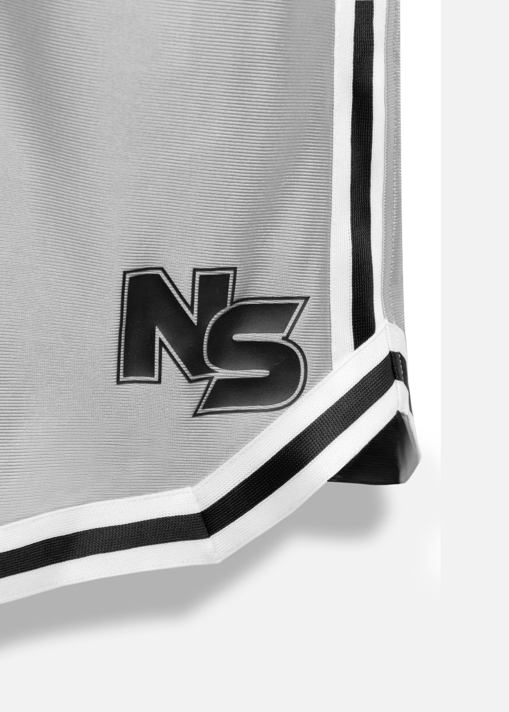 Quần Short Thun Vải Shiny Ít Nhăn No Style M157 Xám Trắng