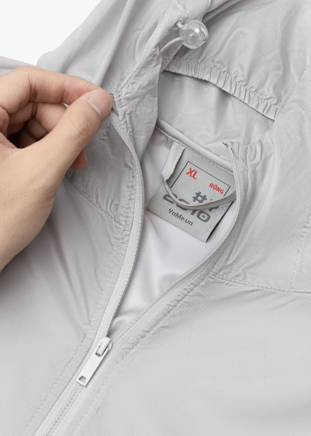 Áo Khoác Parka Non Branded 40 Xám Nhạt