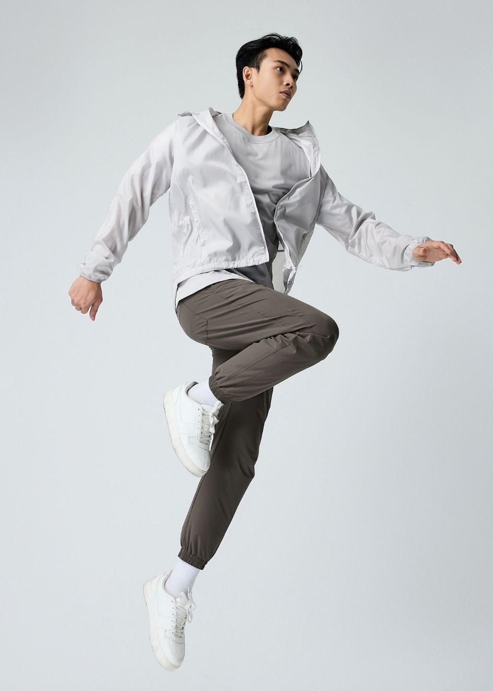 Áo Khoác Parka Non Branded 40 Xám Nhạt