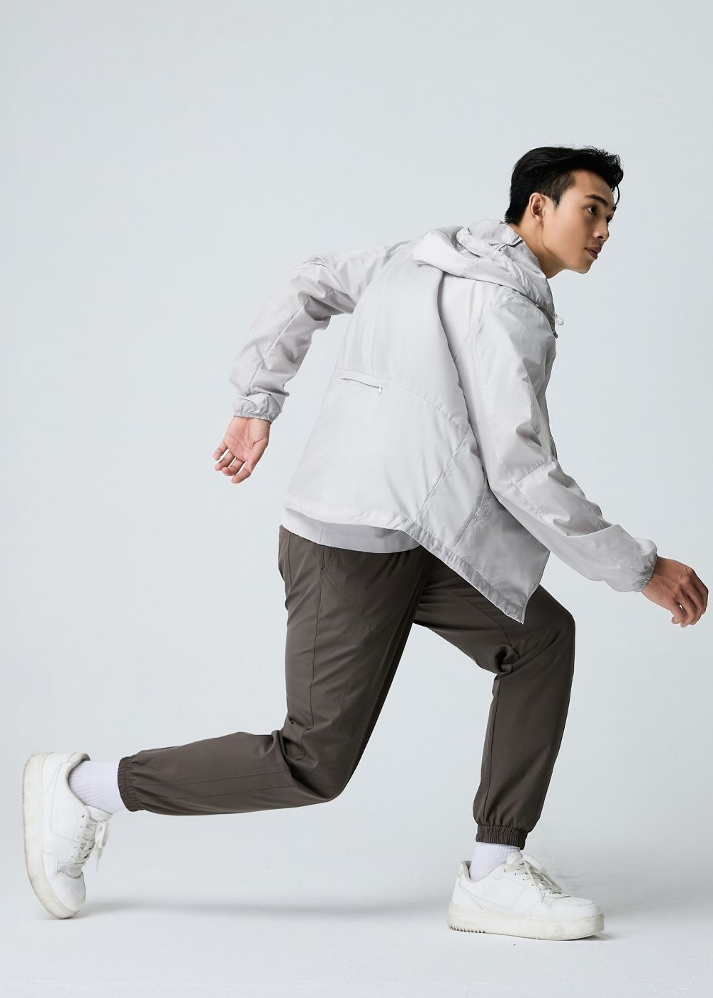 Áo Khoác Parka Non Branded 40 Xám Nhạt