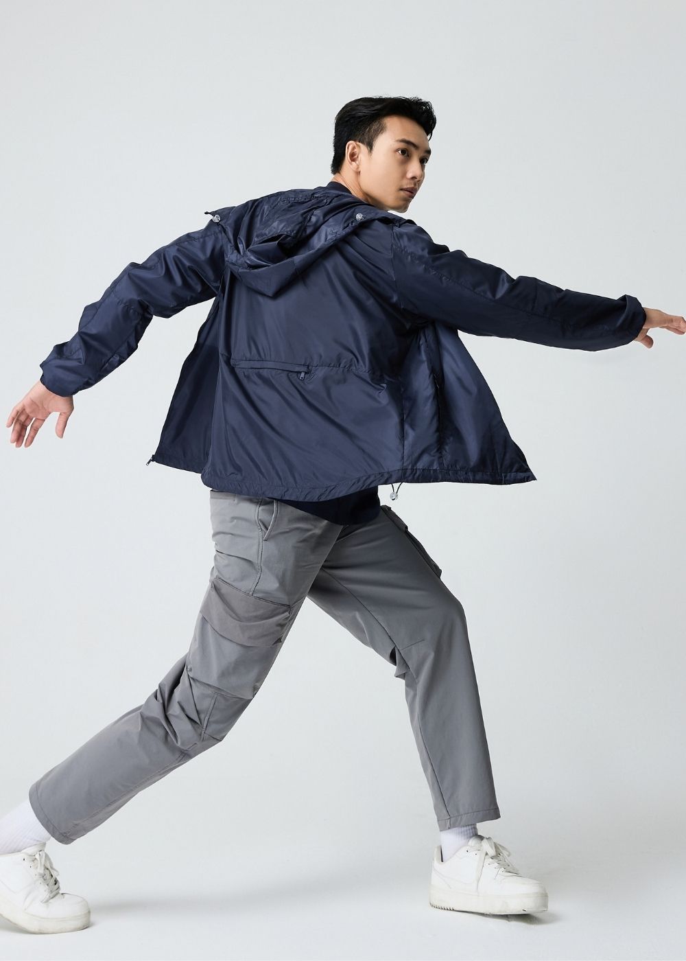 Áo Khoác Parka Non Branded 40 Xanh Đen