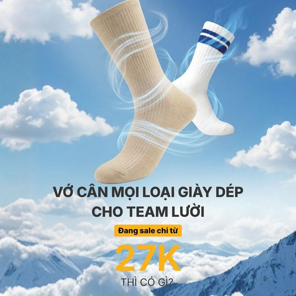 Vớ Dệt Gân Thoáng Khí