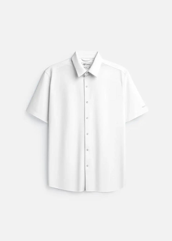 Sơ Mi Tay Ngắn AirDry™ Nhẹ Co Giãn Thoát Nhiệt Tốt Seventy Seven 054 Màu Trắng Dáng Vừa Vặn F3