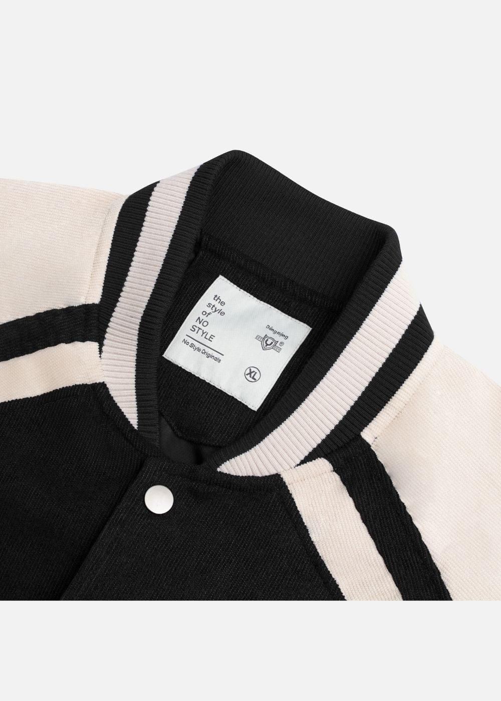 Áo Khoác Bomber Corduroy Mềm Mịn No Style M42 Đen Be - YaMe.vn