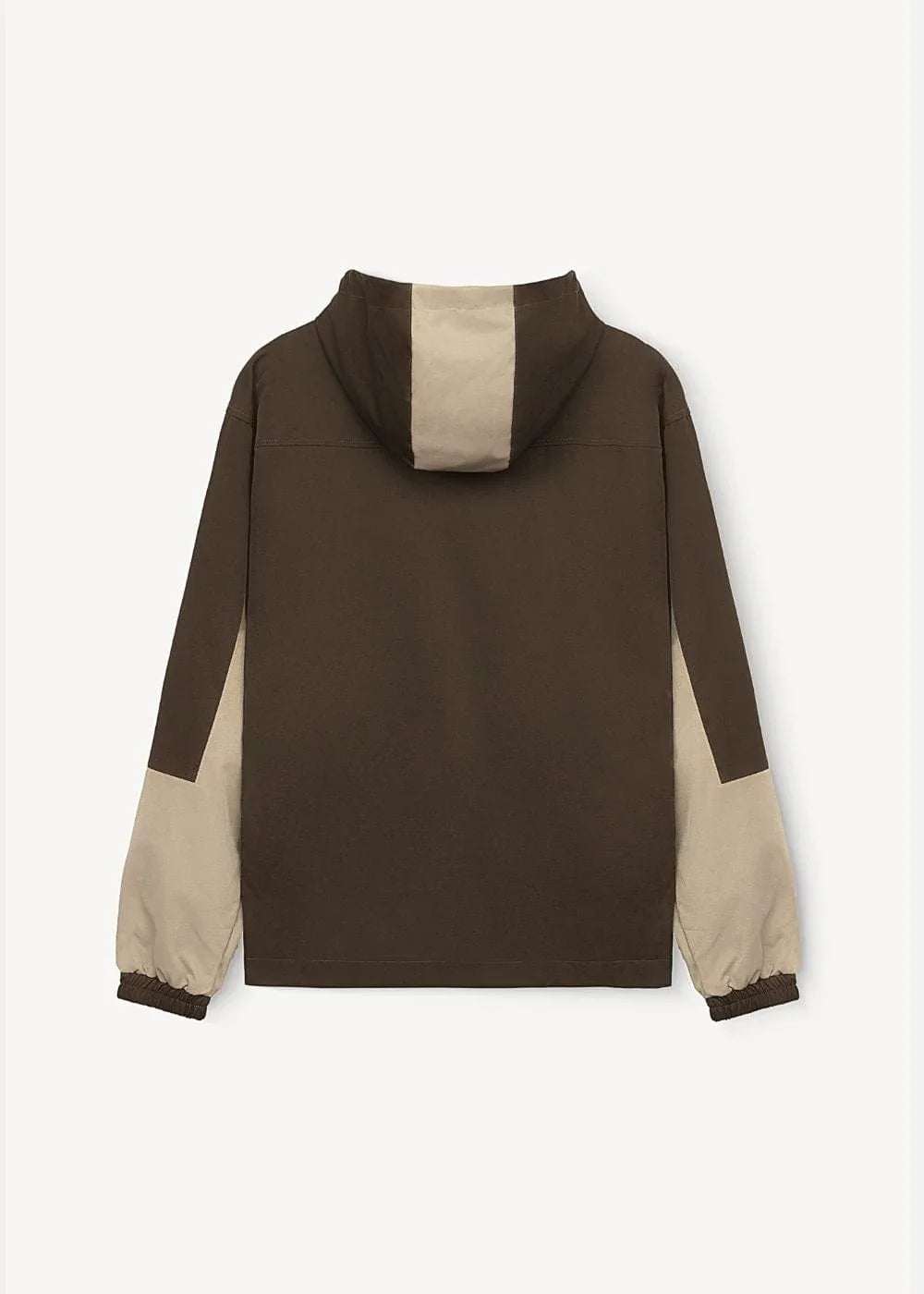 Áo Khoác Gió Phối Màu 2 Lớp Thoáng Khí No Style M52 Nâu Be - YaMe.vn