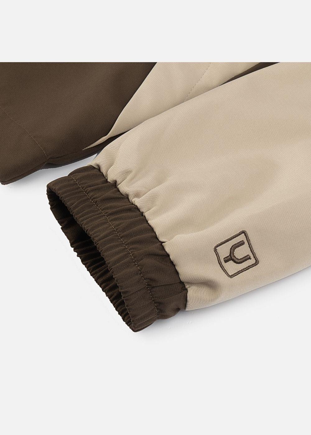 Áo Khoác Gió Phối Màu 2 Lớp Thoáng Khí No Style M52 Nâu Be - YaMe.vn