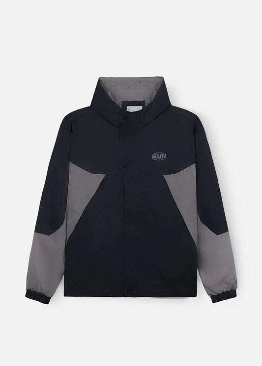 Áo Khoác Gió Phối Màu 2 Lớp Thoáng Khí No Style M52 Xanh Dương Xám - YaMe.vn