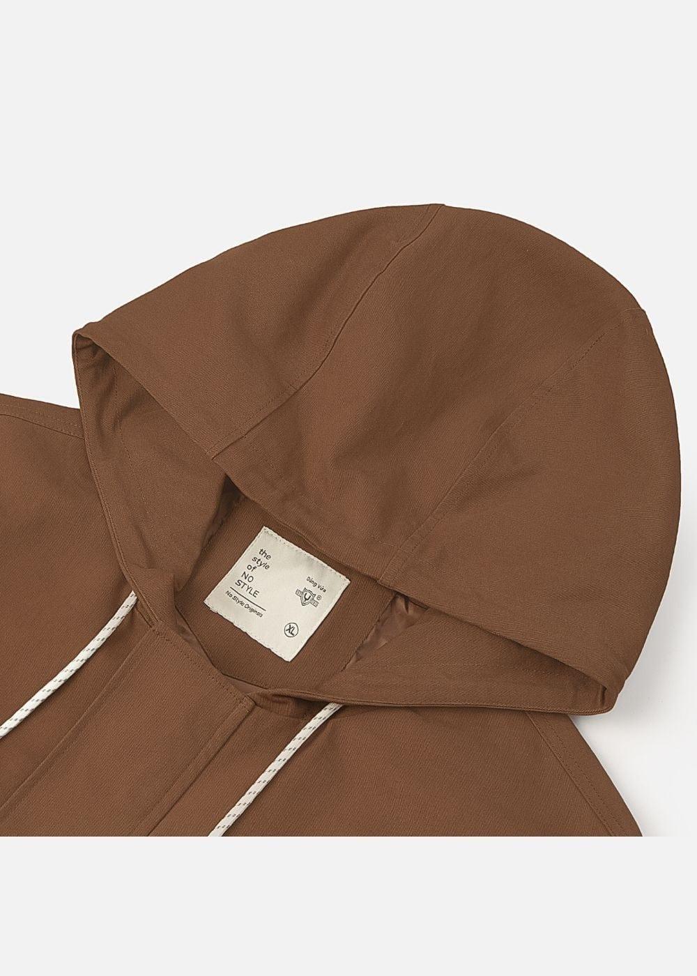 Áo Khoác Kaki Co Giãn Chống Nắng No Style M54 Nâu Đậm - YaMe.vn