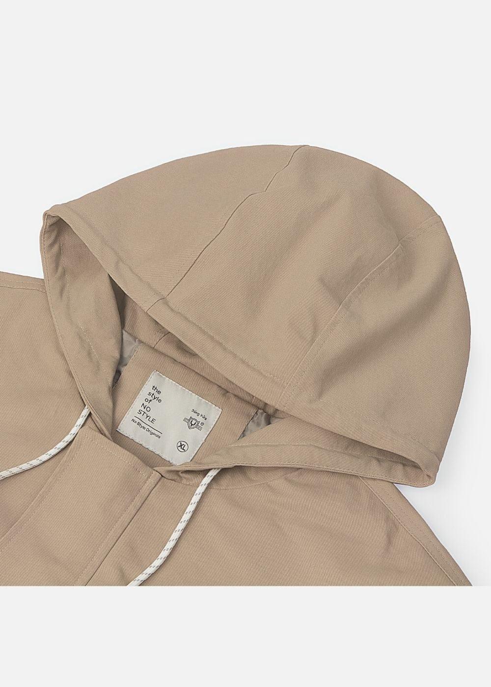 Áo Khoác Kaki Co Giãn Chống Nắng No Style M54 Nâu Nhạt - YaMe.vn