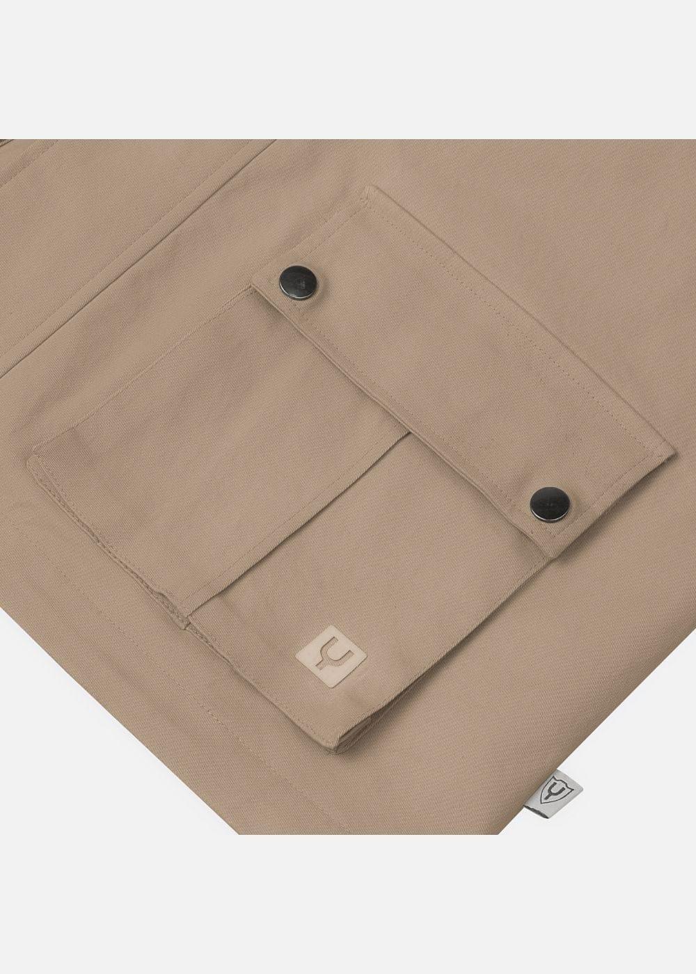 Áo Khoác Kaki Co Giãn Chống Nắng No Style M54 Nâu Nhạt - YaMe.vn