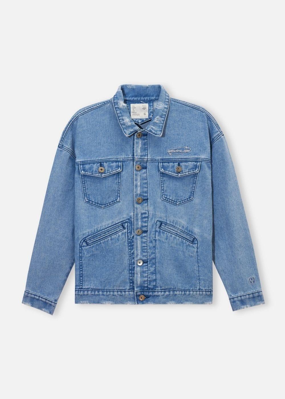 Áo Khoác Jeans Wash Rách The Original M069 Xanh Dương - YaMe.vn