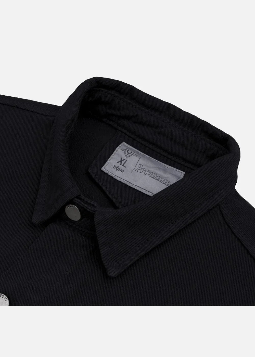 Áo Khoác Jean Nhuộm Hoạt Tính Bền Màu Multi-Color Jean 73 Đen - YaMe.vn