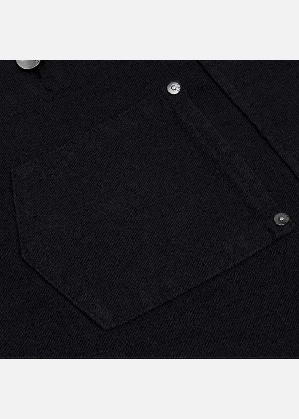 Áo Khoác Jean Nhuộm Hoạt Tính Bền Màu Multi-Color Jean 73 Đen - YaMe.vn