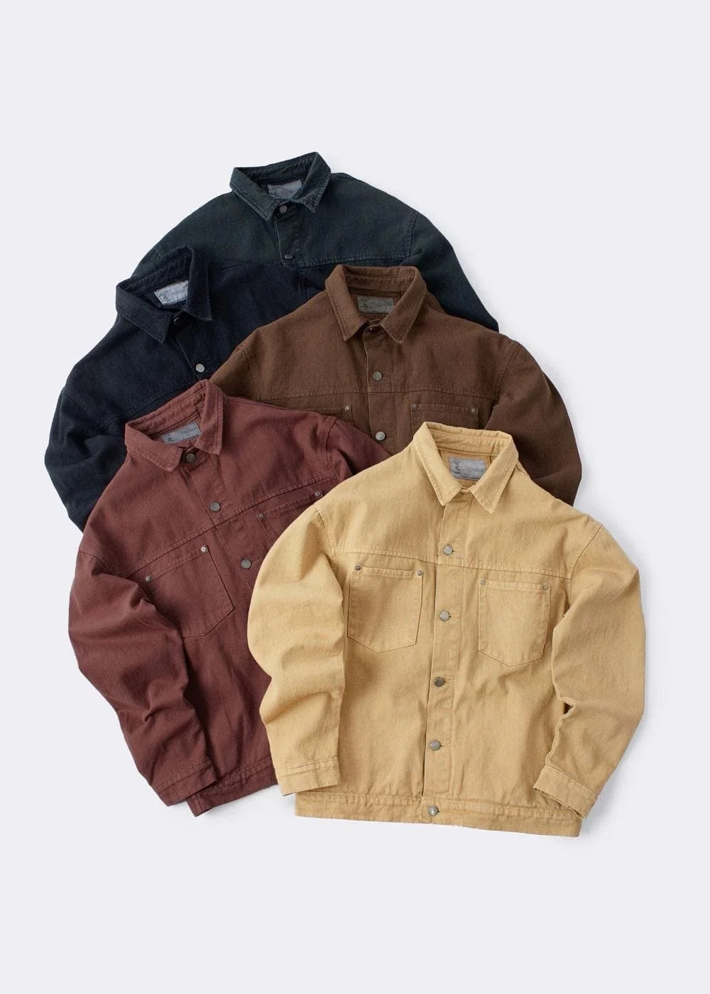 Áo Khoác Jean Nhuộm Hoạt Tính Bền Màu Multi-Color Jean 73 Đen - YaMe.vn