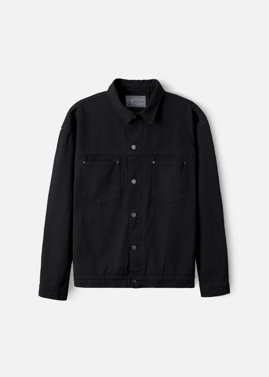 Áo Khoác Jean Nhuộm Hoạt Tính Bền Màu Multi-Color Jean 73 Đen - YaMe.vn