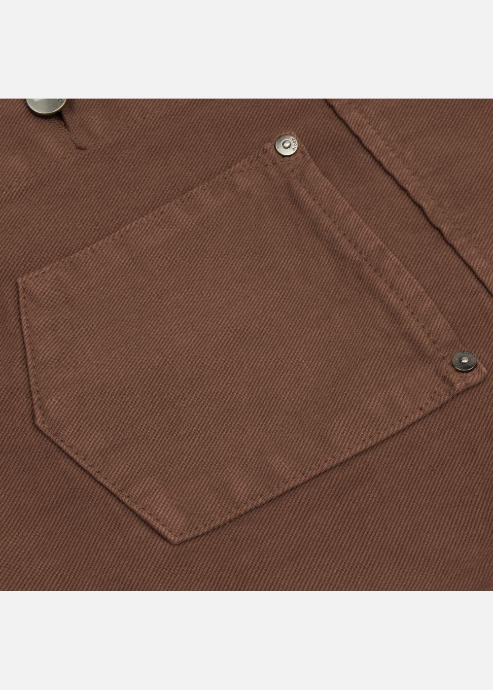 Áo Khoác Jean Nhuộm Hoạt Tính Bền Màu Multi-Color Jean 73 Nâu Đậm - YaMe.vn