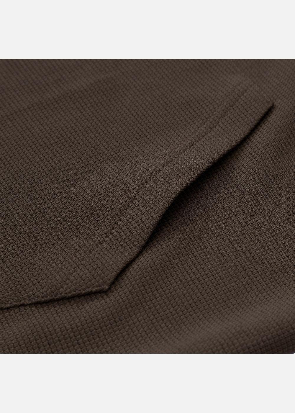 Áo Khoác Hoodie Waffle Thoáng Khí Seventy Seven 39 Nâu Đậm - YaMe.vn