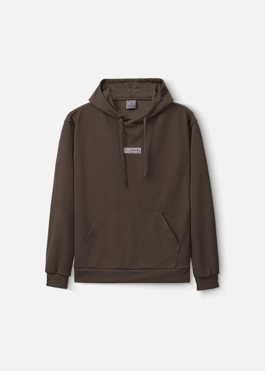Áo Khoác Hoodie Waffle Thoáng Khí Seventy Seven 39 Nâu Đậm - YaMe.vn