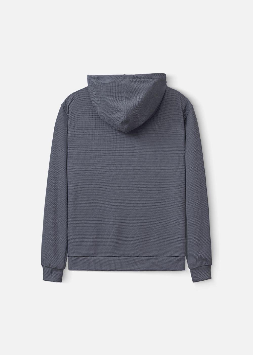 Áo Khoác Hoodie Waffle Thoáng Khí Seventy Seven 39 Xám - YaMe.vn