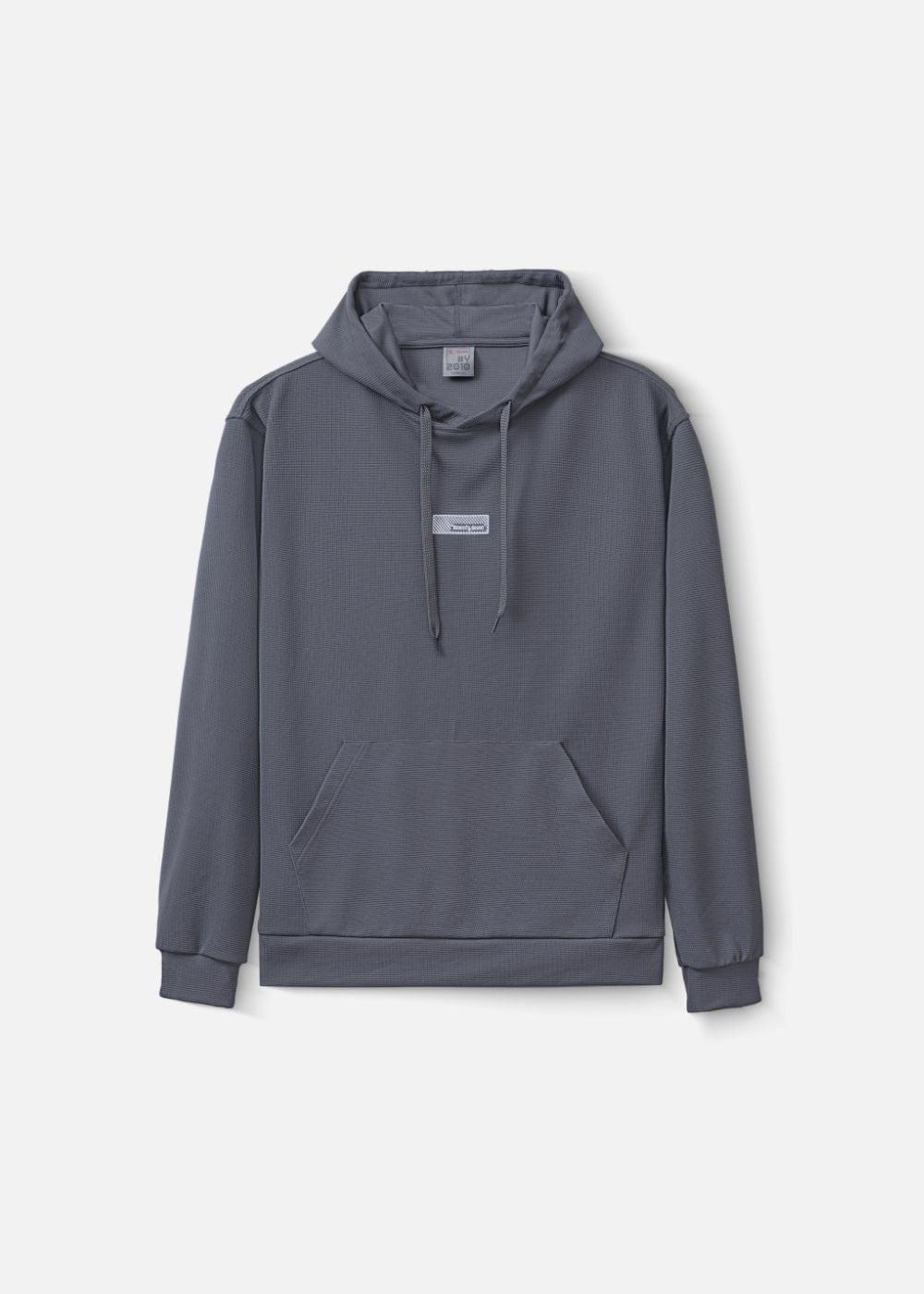 Áo Khoác Hoodie Waffle Thoáng Khí Seventy Seven 39 Xám - YaMe.vn