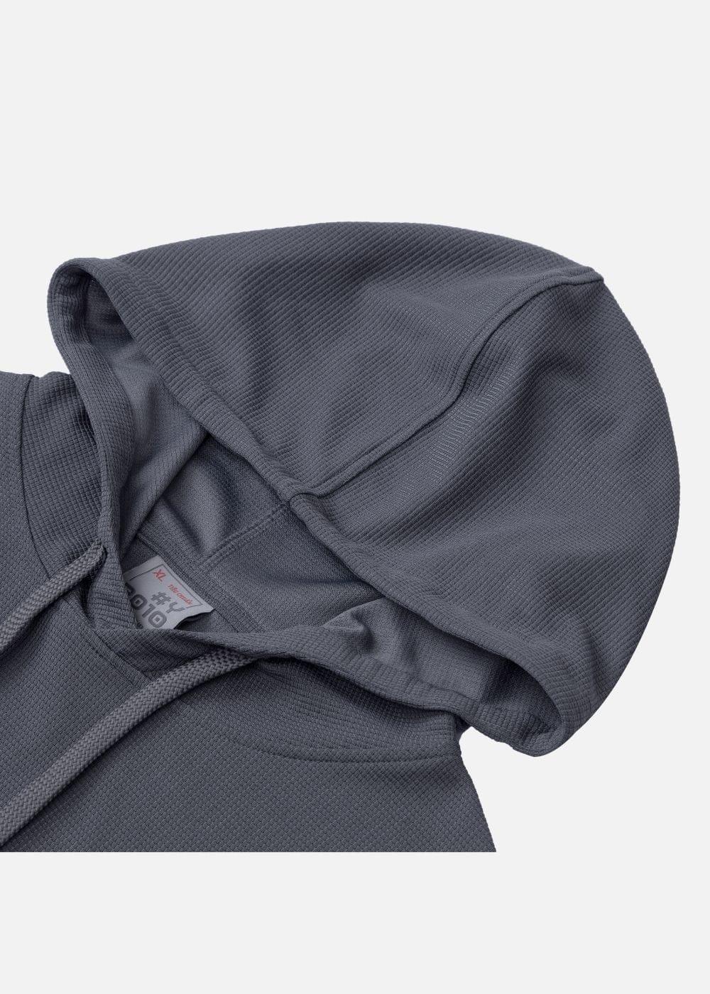 Áo Khoác Hoodie Waffle Thoáng Khí Seventy Seven 39 Xám - YaMe.vn