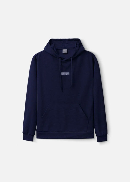 Áo Khoác Hoodie Waffle Thoáng Khí Seventy Seven 39 Xanh Dương Đậm - YaMe.vn
