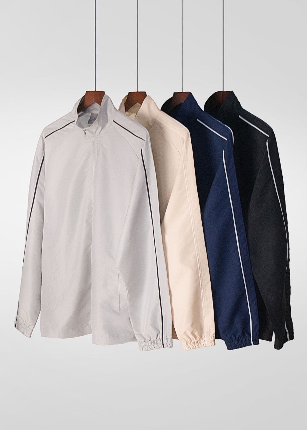 Áo Khoác Dù Áo Khoác Seventy Seven 40 Xám Trắng