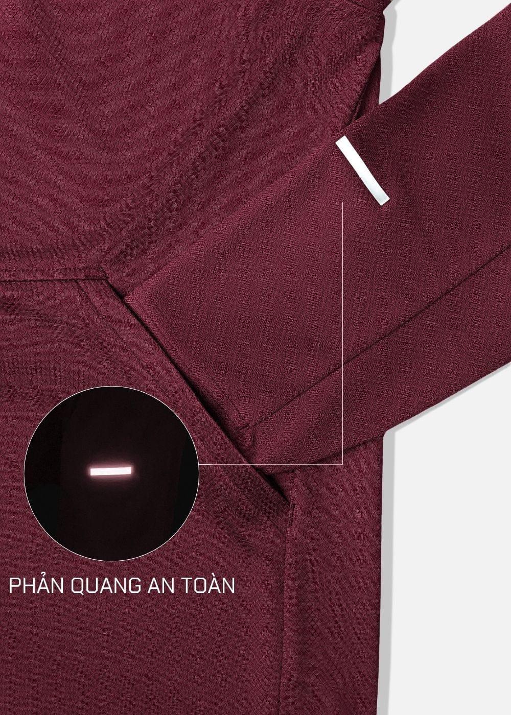 Áo Khoác Thể Thao Chống UV The Beginner 006 Đỏ Đậm - YaMe.vn