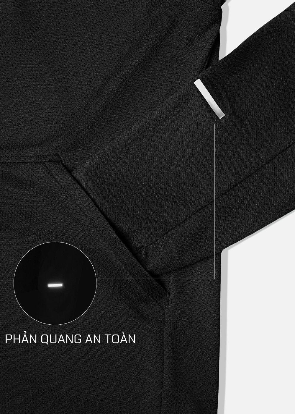 Áo Khoác Thể Thao Chống UV The Beginner 006 Đen - YaMe.vn