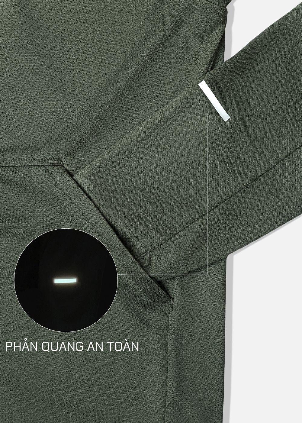 Áo Khoác Thể Thao Chống UV The Beginner 006 Xanh Lá Đậm - YaMe.vn