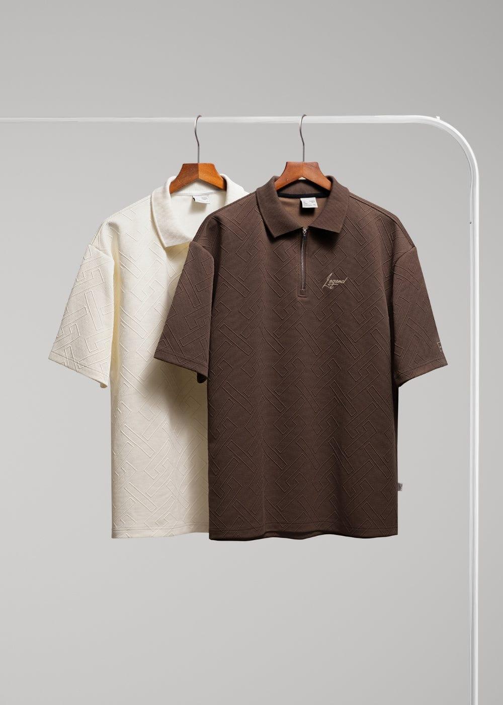 Áo Polo Cổ Khóa Kéo No Style M128 Be - YaMe.vn