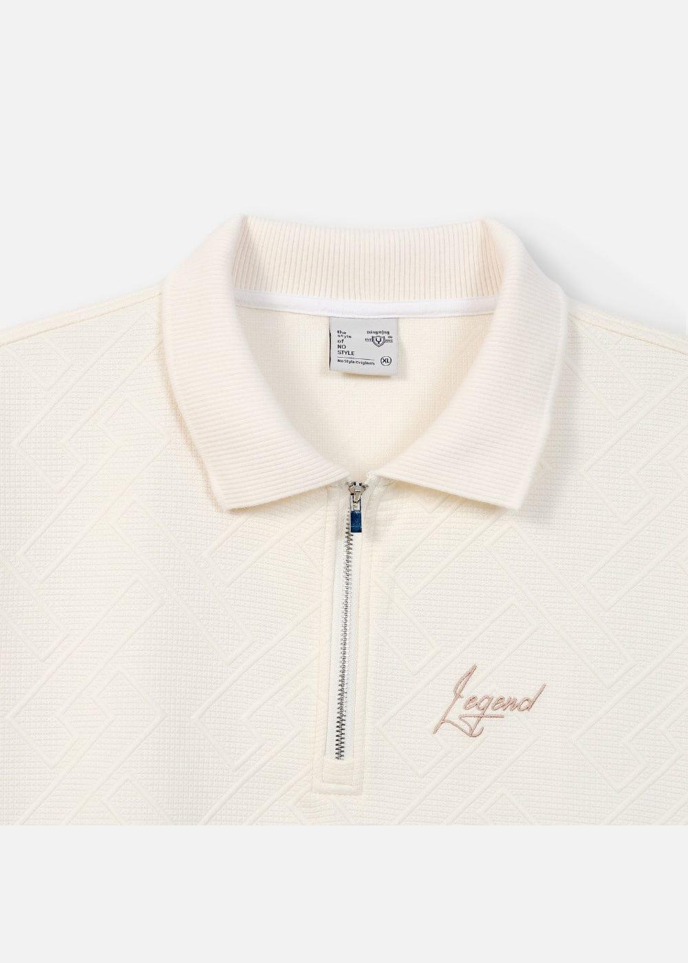 Áo Polo Cổ Khóa Kéo No Style M128 Be - YaMe.vn