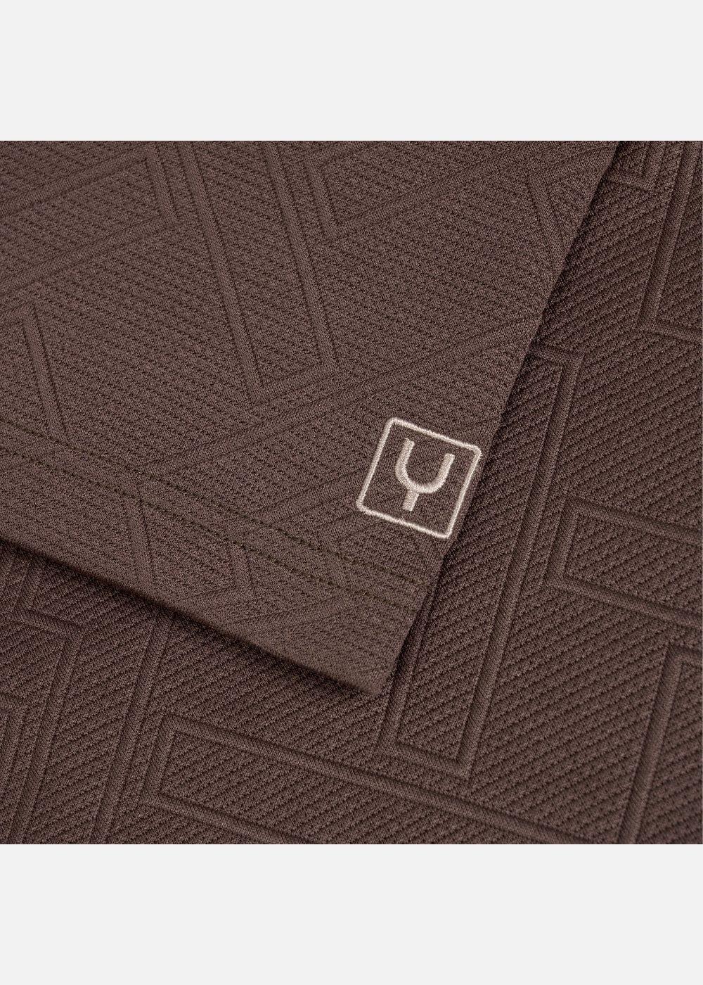 Áo Polo Cổ Khóa Kéo No Style M128 Nâu Đậm - YaMe.vn