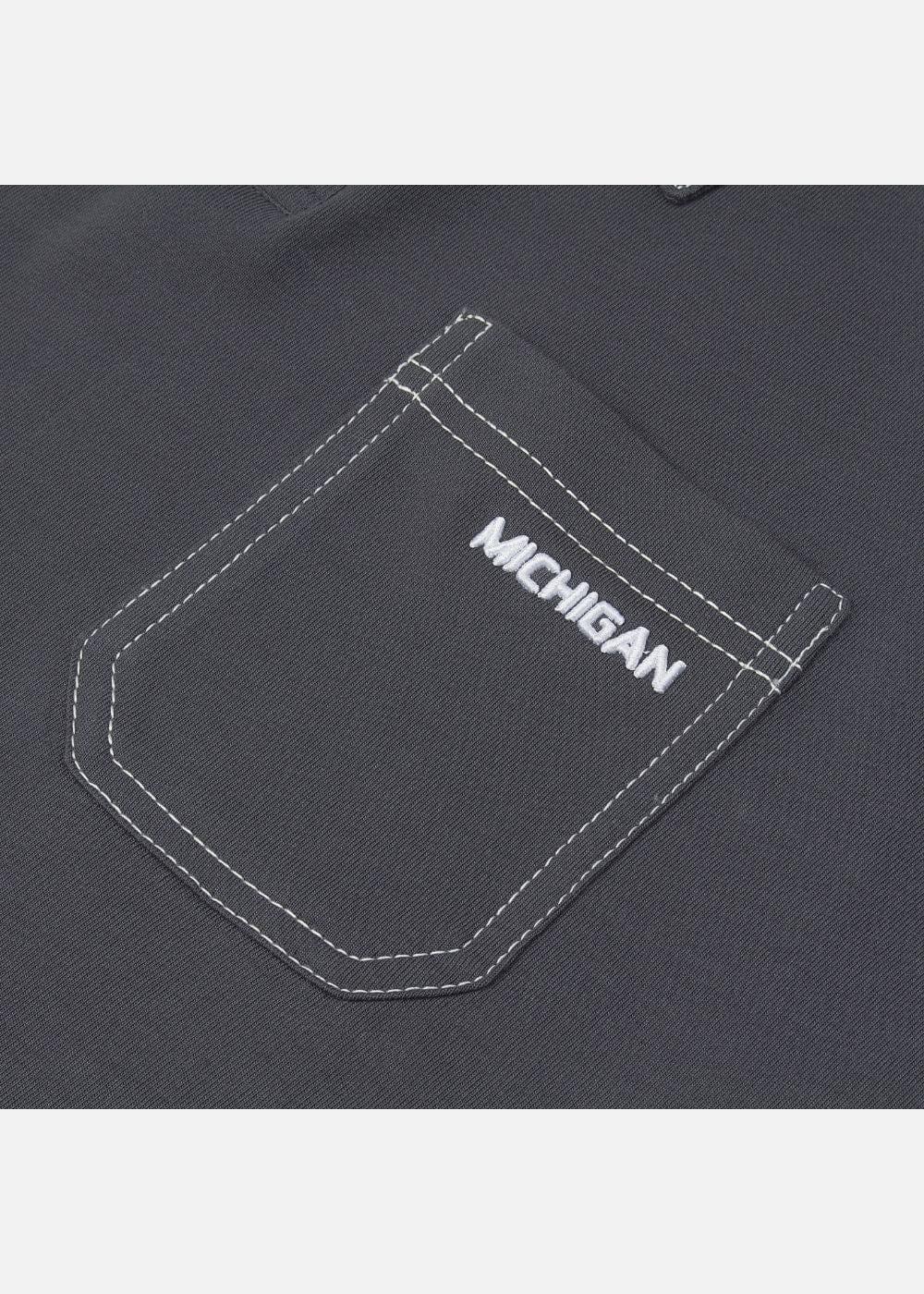 Áo Polo Cotton Thoáng Khí No Style M27 Xám Đậm - YaMe.vn