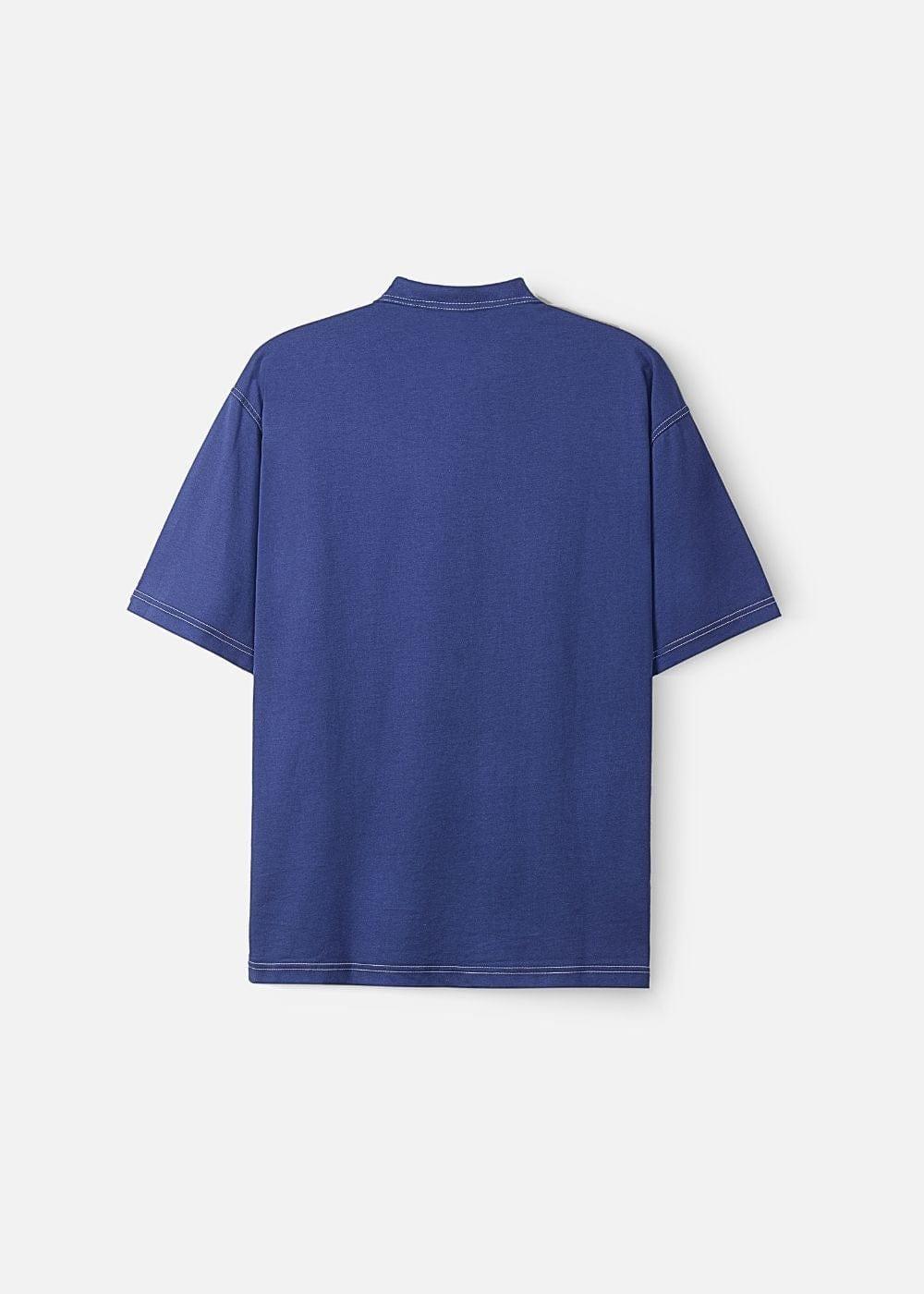 Áo Polo Cotton Thoáng Khí No Style M27 Xanh Dương Đậm - YaMe.vn