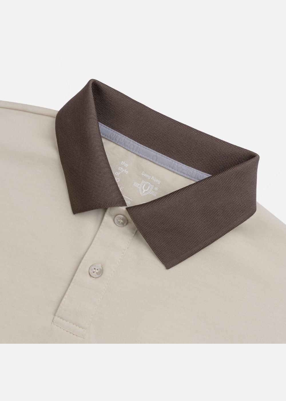 Áo Polo Tay Ngắn Sporty Siêu Mềm Mịn No Style M27 Be - YaMe.vn