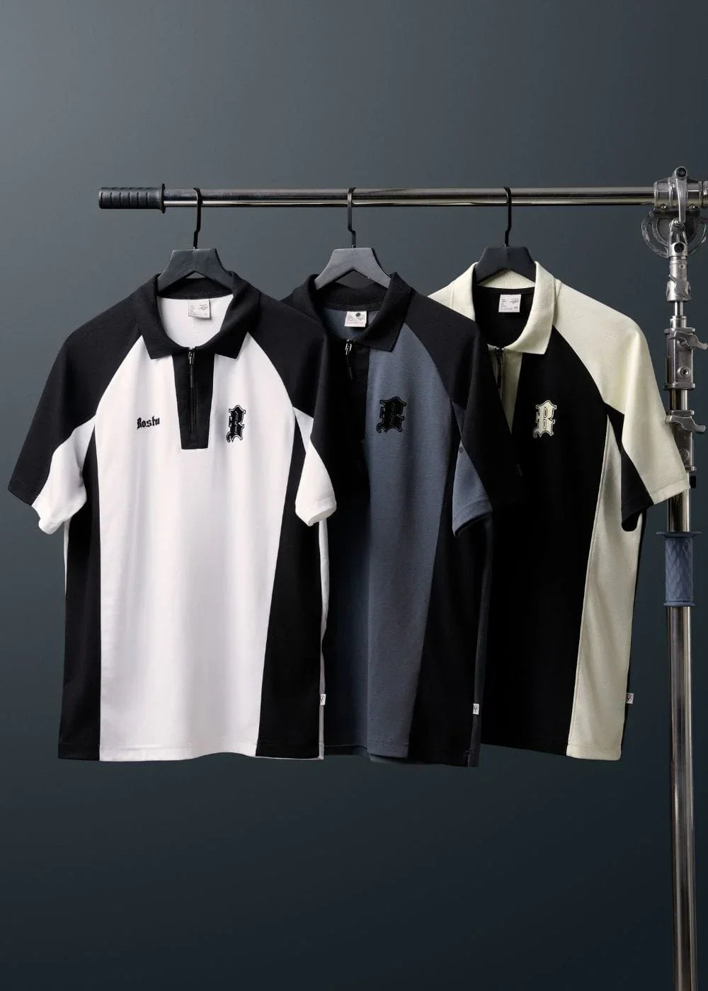 Áo Polo Cotton Thoáng Mát No Style M31 Xám Đen - YaMe.vn