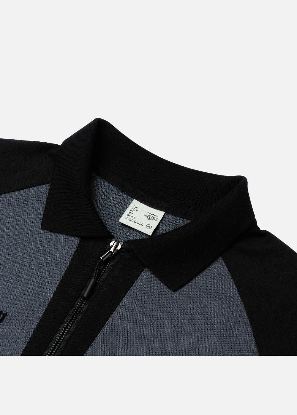 Áo Polo Cotton Thoáng Mát No Style M31 Xám Đen - YaMe.vn