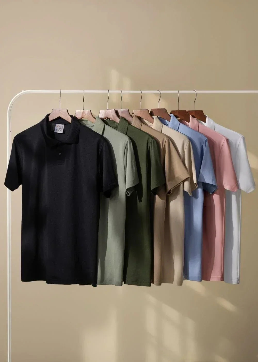 Áo Polo Pique Thoáng Mát Non Branded 03 Hồng - YaMe.vn