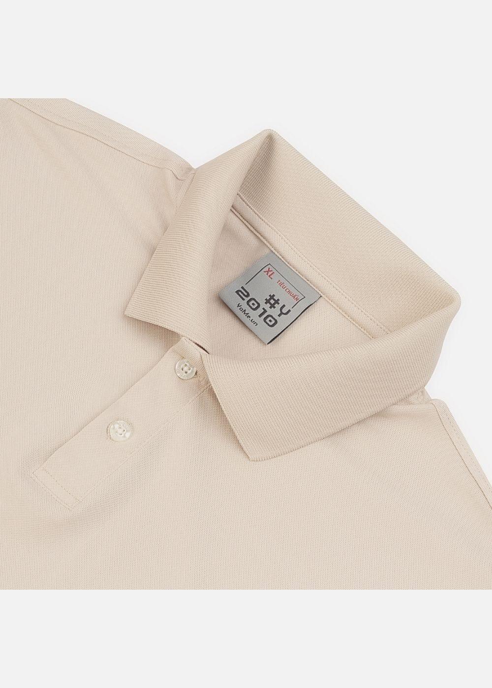 Áo Polo Pique Thoáng Mát Non Branded 03 Be - YaMe.vn