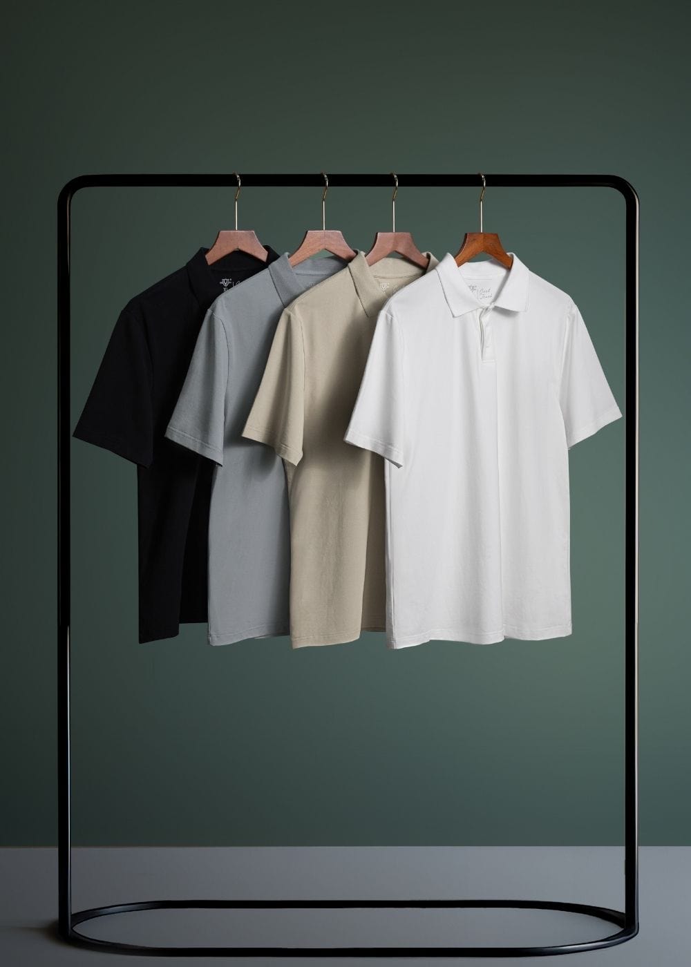 Áo Thun Cổ Polo Tay Ngắn Áo Polo Non Branded 45 Đen