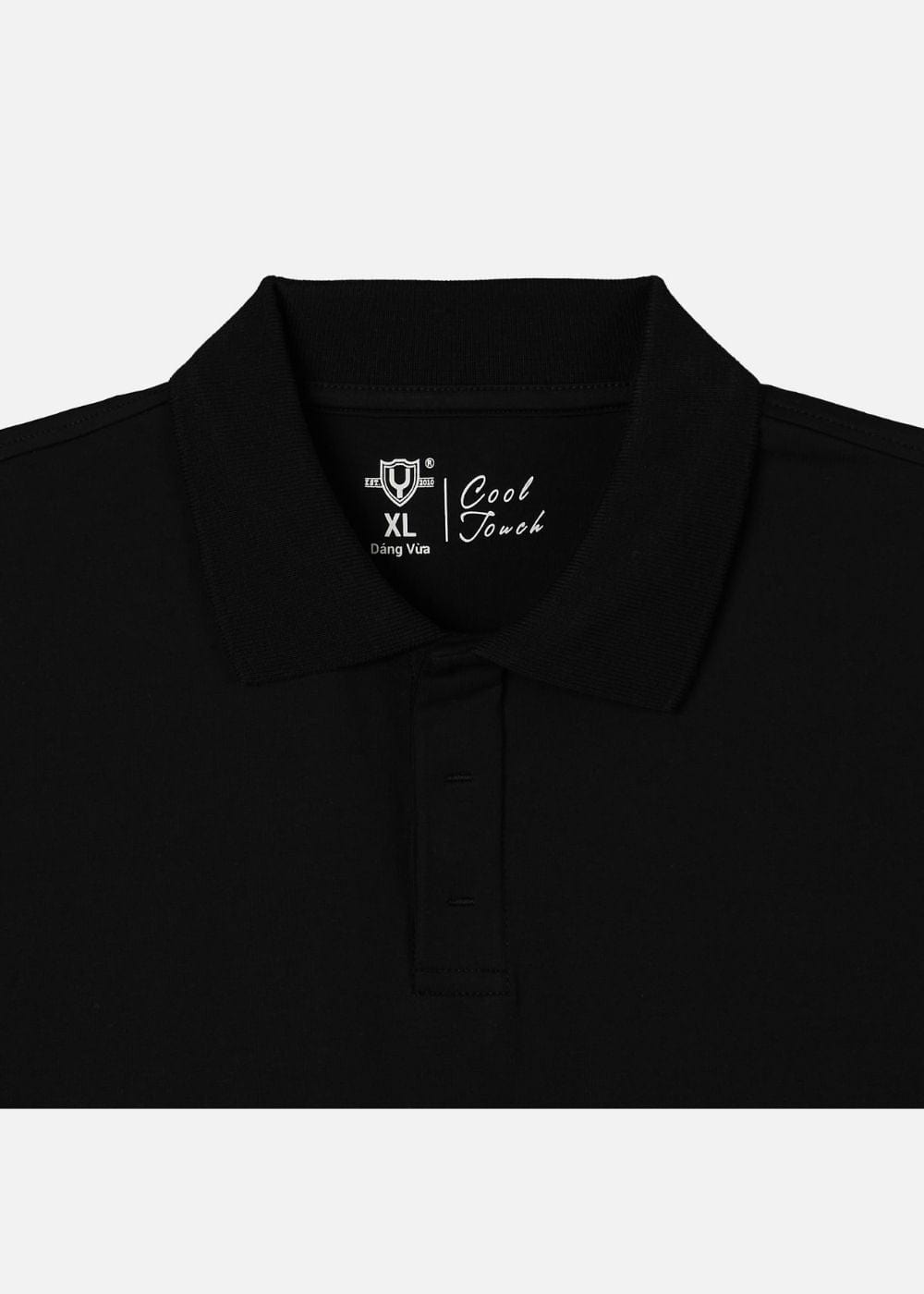 Áo Thun Cổ Polo Tay Ngắn Áo Polo Non Branded 45 Đen
