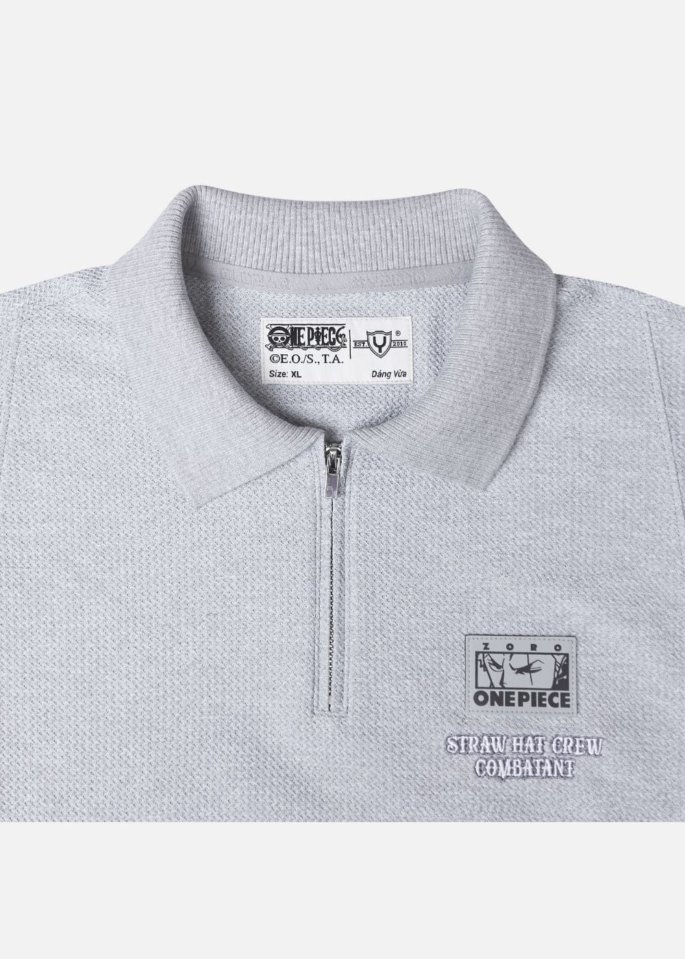 Áo Thun Cổ Polo Tay Ngắn Áo Polo ONE PIECE-WANO 06 Xám