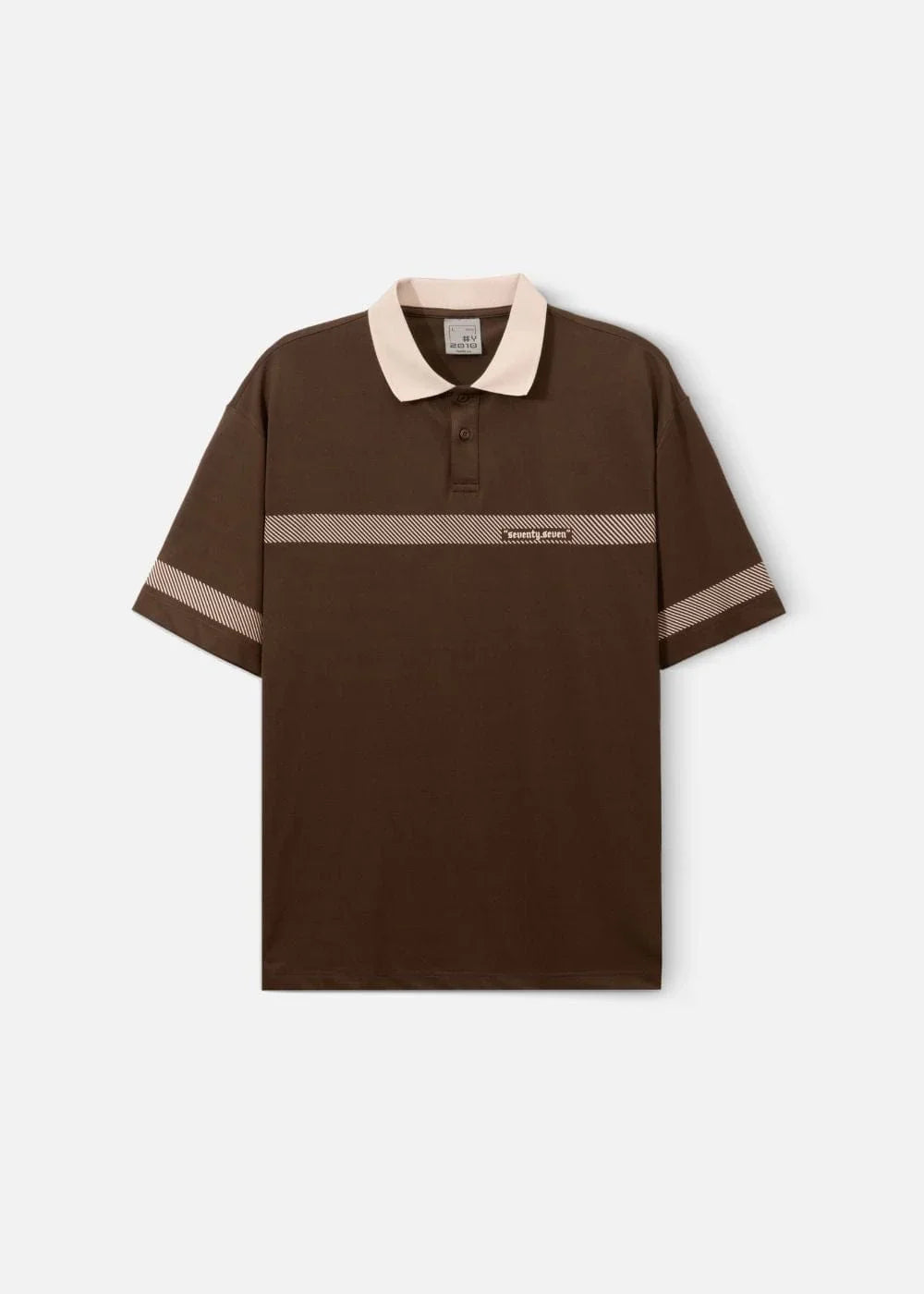 Áo Polo Pique Thoáng Khí Seventy Seven 17 Nâu Đậm - YaMe.vn